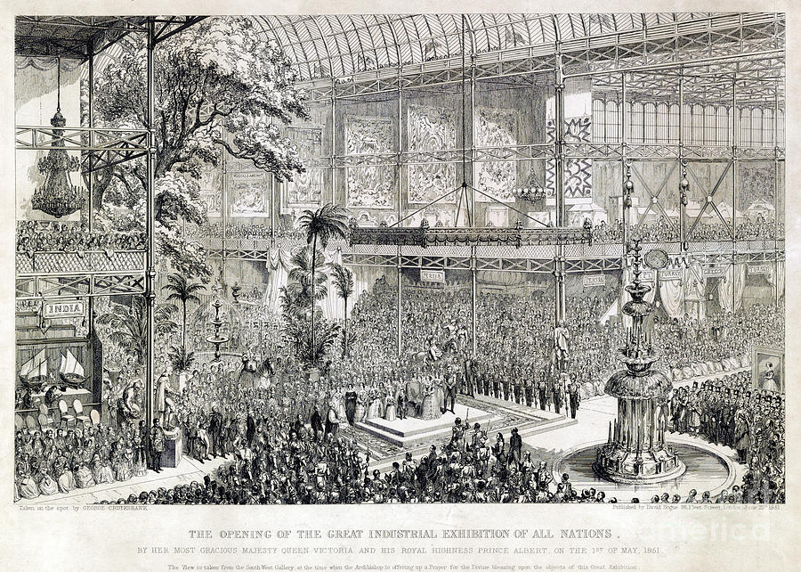 George Cruikshank Photograph - Great Industrial Exhibition Opening by Science Source