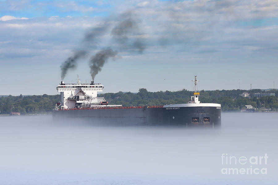 Great Lake Freighter American Integrity -0955 Photograph by Norris Seward