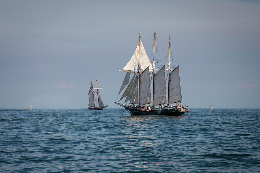 Great Lake Sailing with the tall Ships Photograph by Jack R Perry