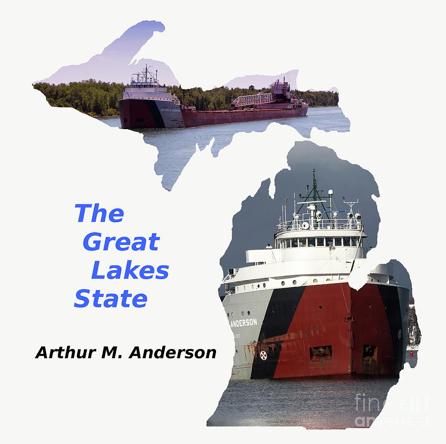 Great Lake State Freighter Arthur Anderson  Photograph by Norris Seward