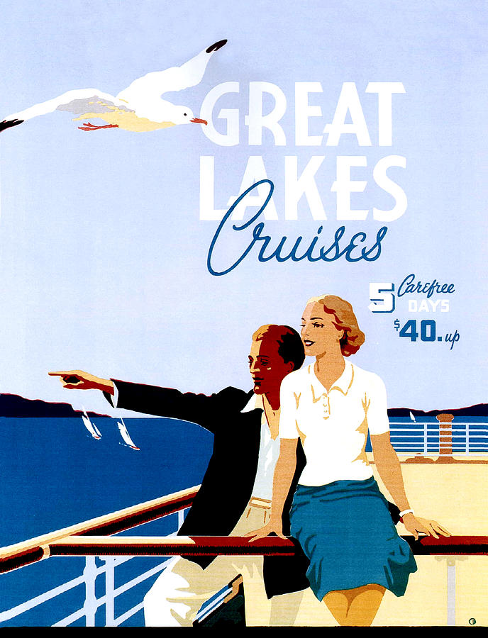 Great Lakes Cruises Painting by Long Shot