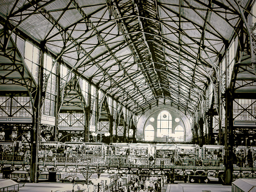 Architecture Photograph - Great Market Hall by Claude LeTien