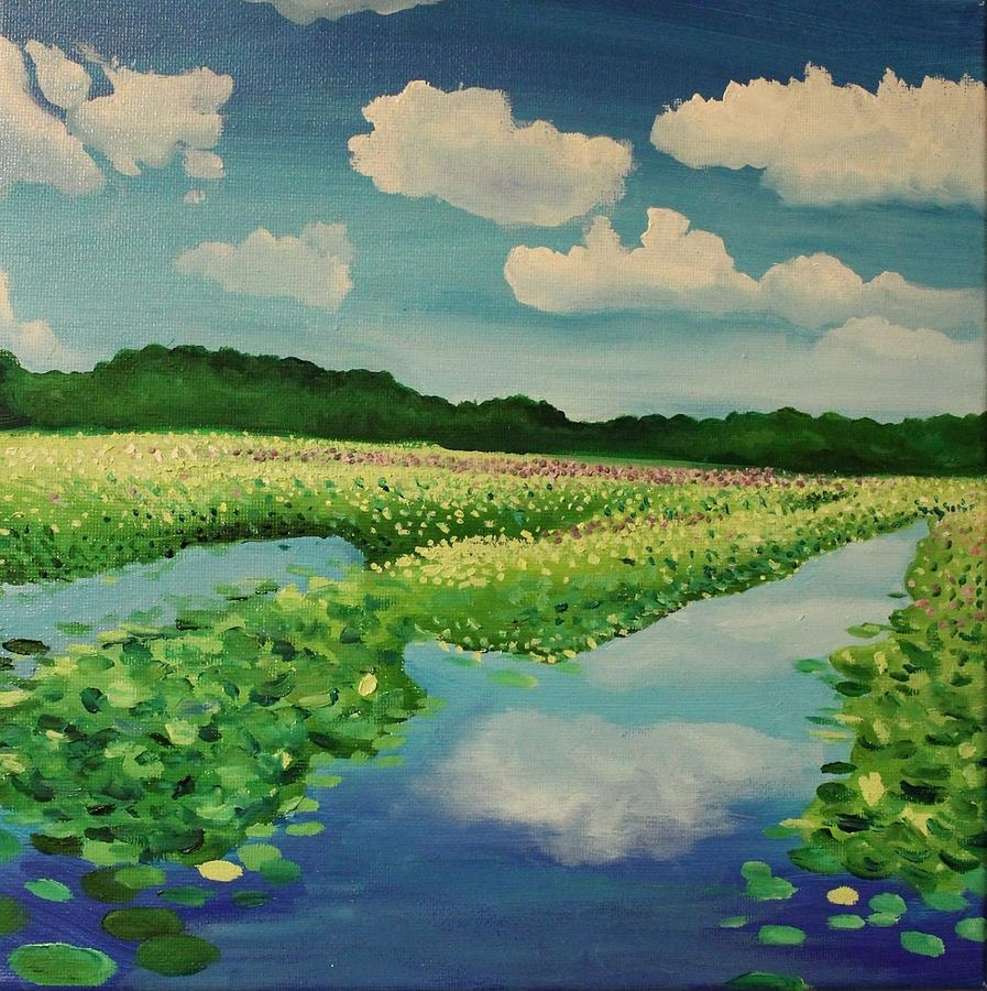 Landscape Painting - Great Meadows by Sarah Iwany