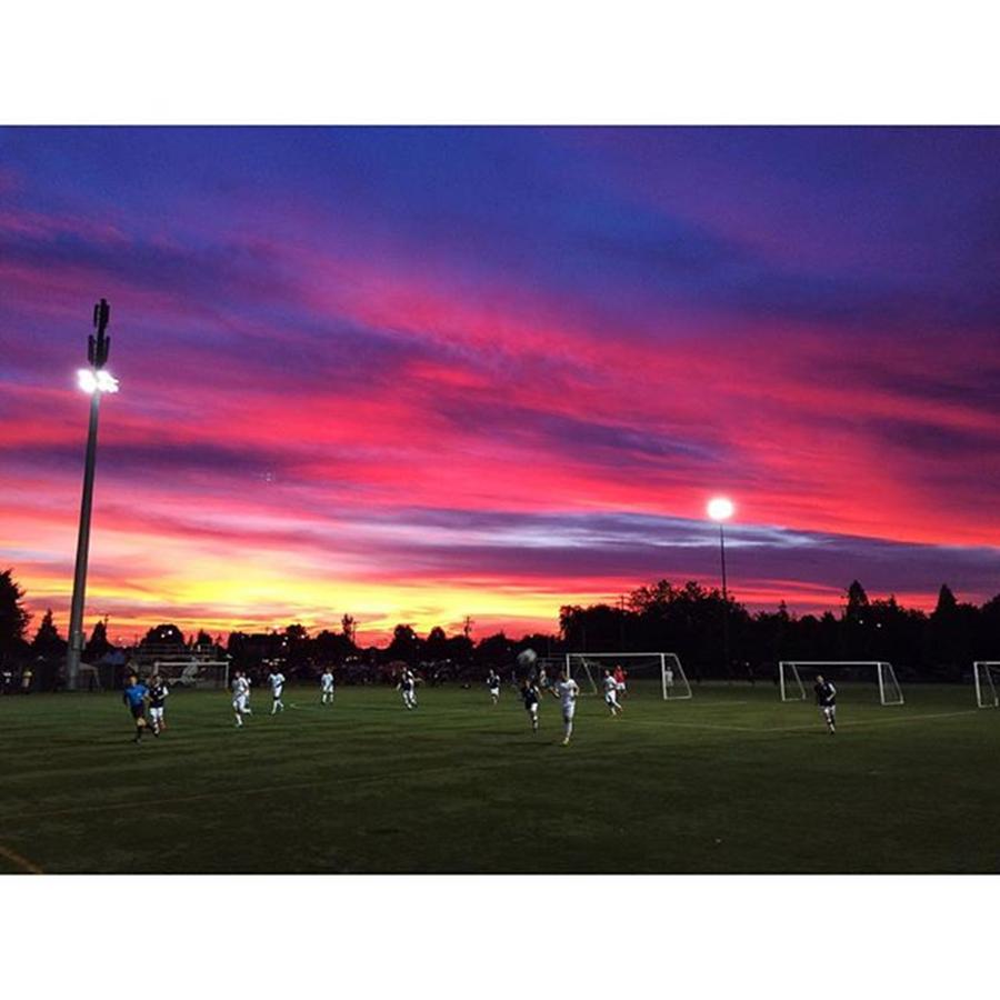 Soccer Photograph - Soccer Sunset by Sean Meier