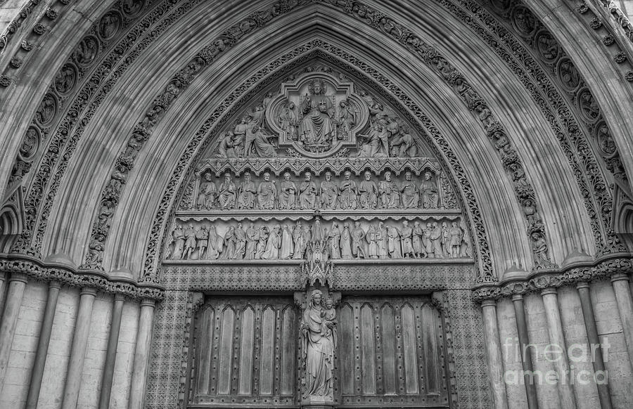 Westminster Abbey Photograph - Great North Door by David Rucker