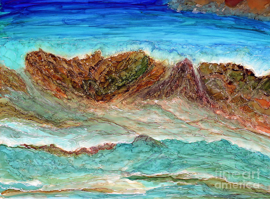 Great Ocean Road Seascape Painting by Eunice Warfel