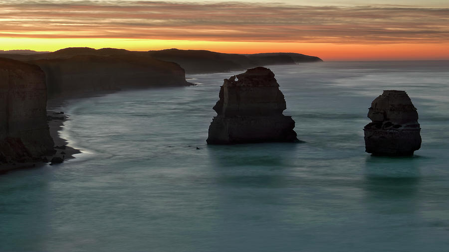 Great Ocean Road sunrise Photograph by Catherine Reading