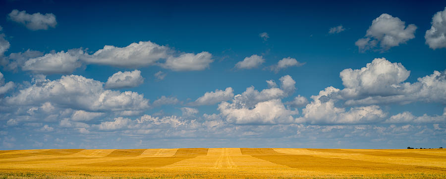 Farm Photograph - Great Plaines Panorama by Steve Gadomski