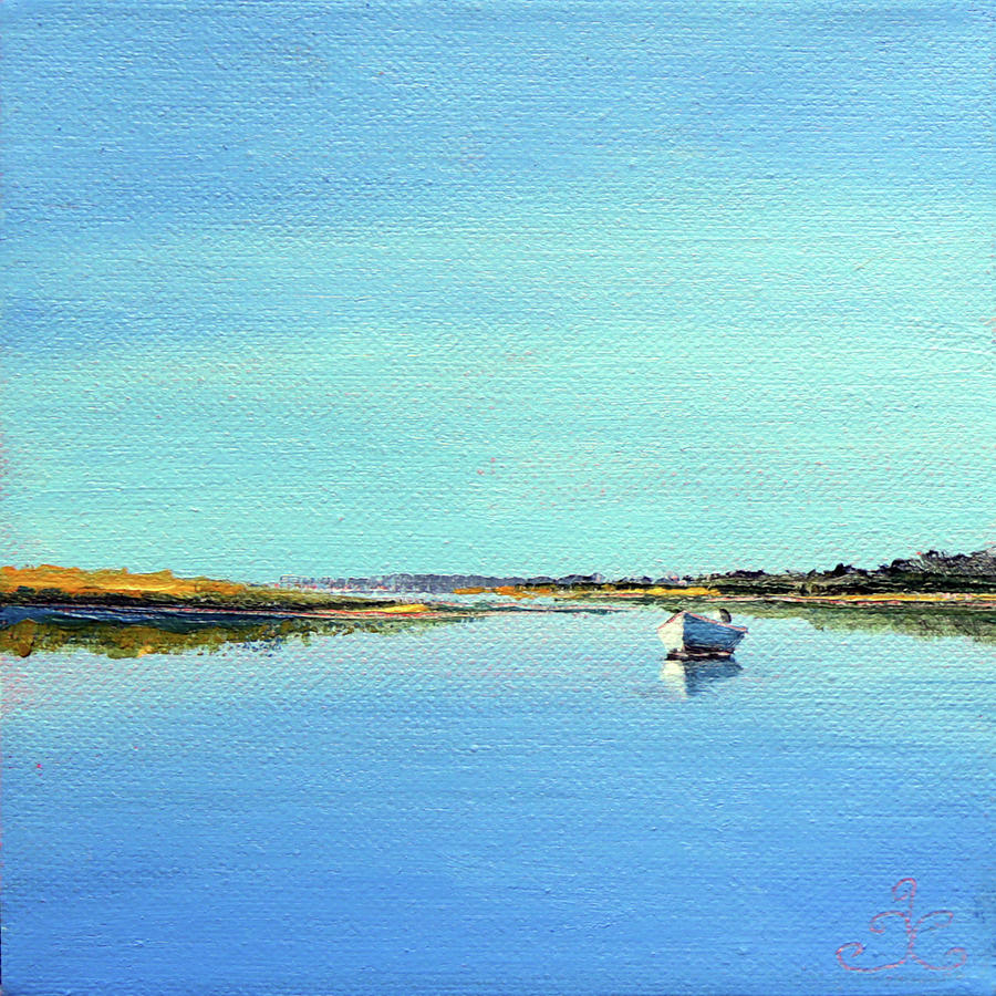 Great Pond, Edgartown Painting by Trina Teele