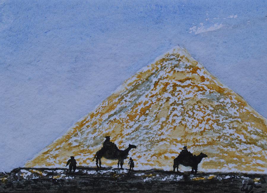 Great Pyramid of Giza Painting by Warren Thompson