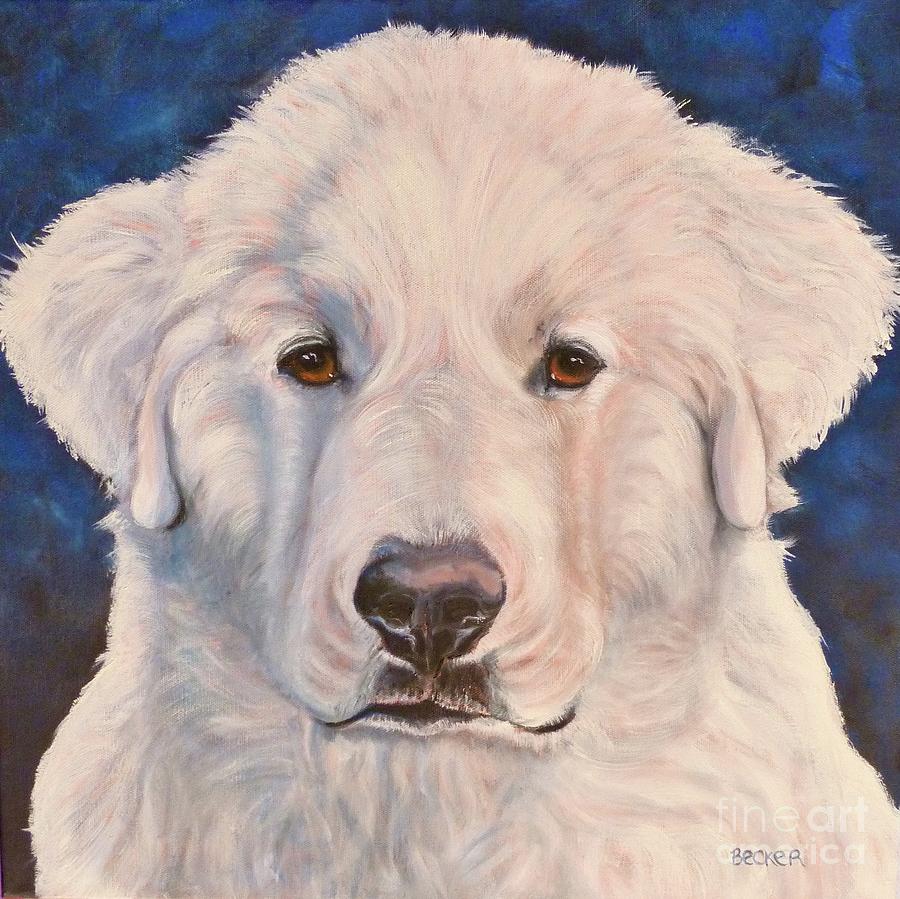 Great Pyrenees Painting by Susan A Becker
