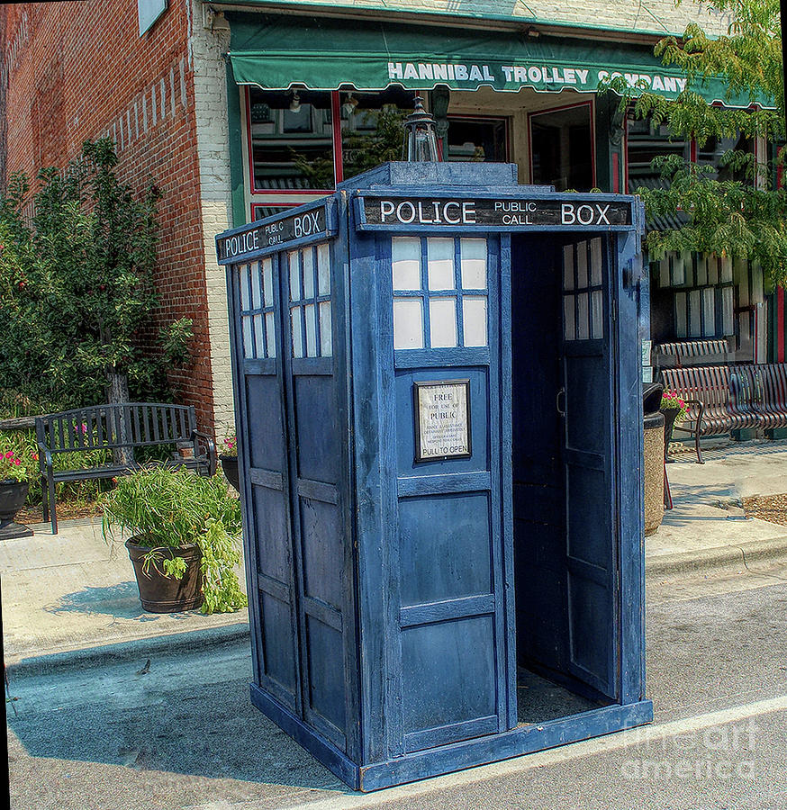  Great River Steampunk Festival Police Box Photograph by Luther Fine Art