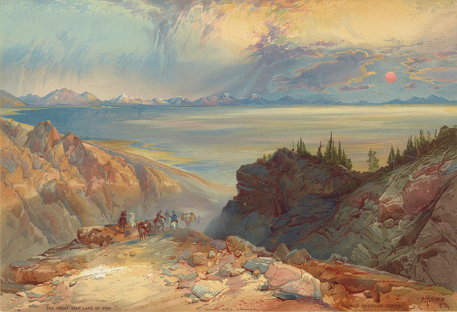 Nature Photograph - Great Salt Lake of Utah 1876 by Ricky Barnard