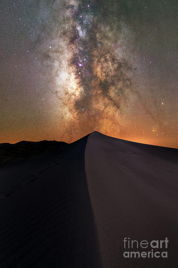 Planet Photograph - Great Sand Dunes Milky Way  by Michael Ver Sprill