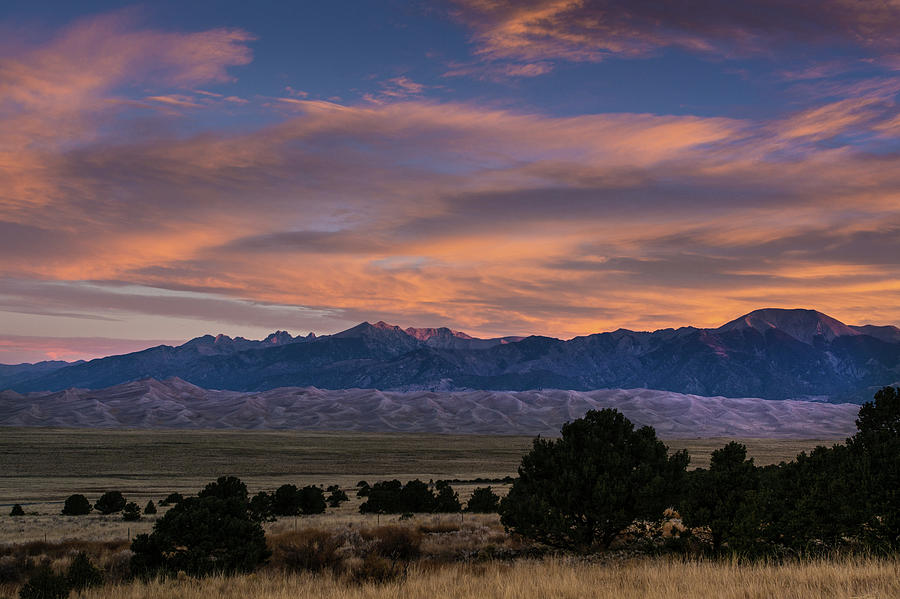 Great Sand Dunes NP Sunrise Photograph by Alex Lieban - Fine Art America