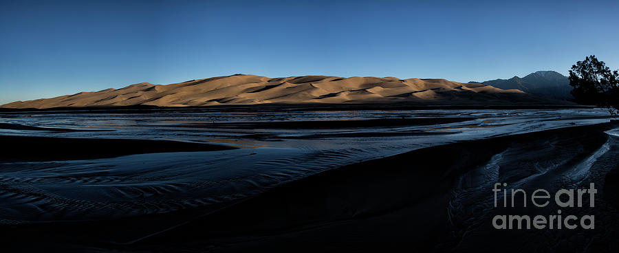 Great Sand Dunes Pano Photograph by Timothy Hacker