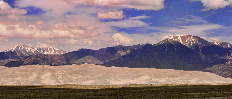 Great Sand Dunes National Park Photograph - Great Sand Dunes Panorama 2 by James BO Insogna
