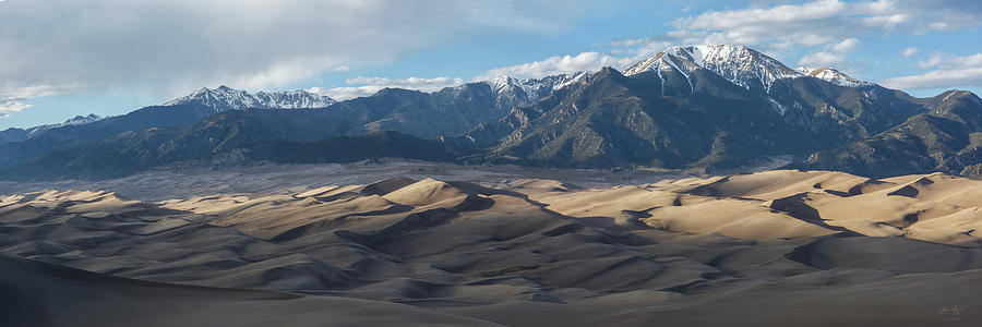 Great Sand Dunes Panorama Photograph by Aaron Spong