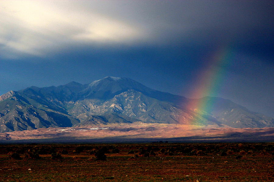 Great Sand Dunes Rainbow Photograph by Eric Goodson - Pixels