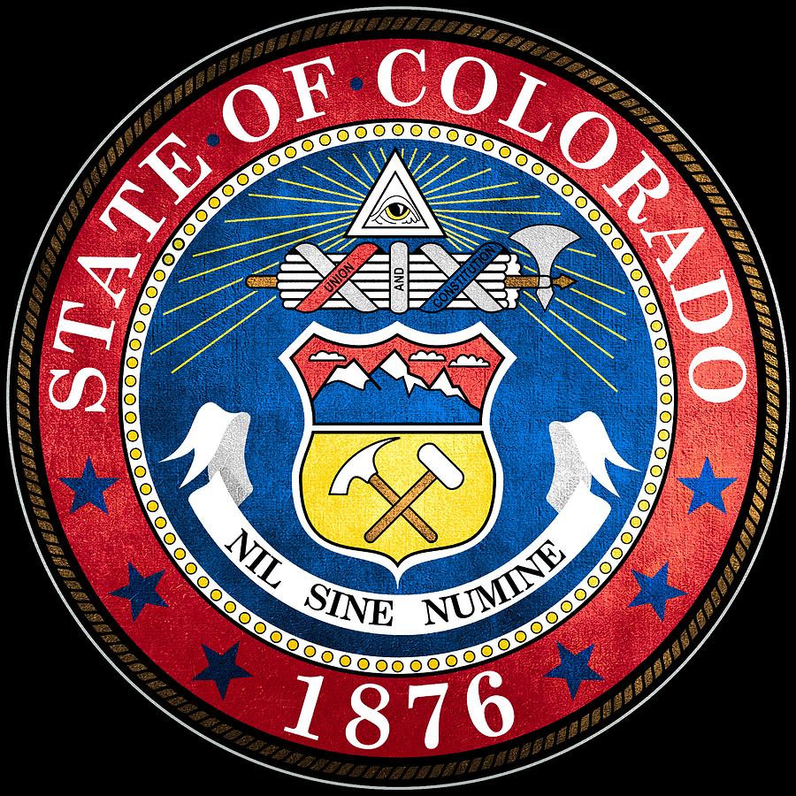 Device Photograph - Great Seal of the State of Colorado by Mountain Dreams