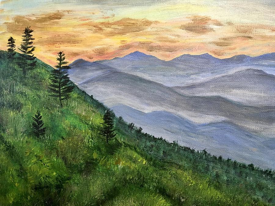 Great Smoky Mountains Painting By Kerri Provost Painting Art