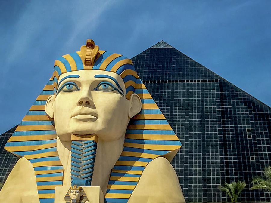 Great Sphinx of Giza at the Luxor Resort - Las Vegas Nevada Photograph by Debra Martz