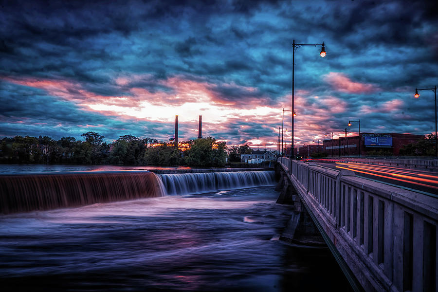 Great Stone Dam sunset Photograph by Lilia S