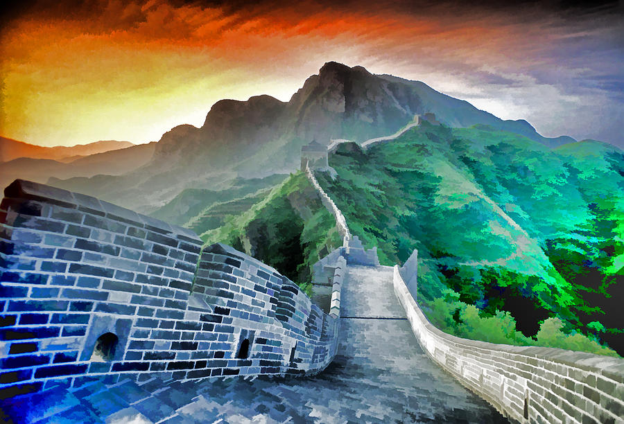 Great Wall Dawn Photograph by Dennis Cox