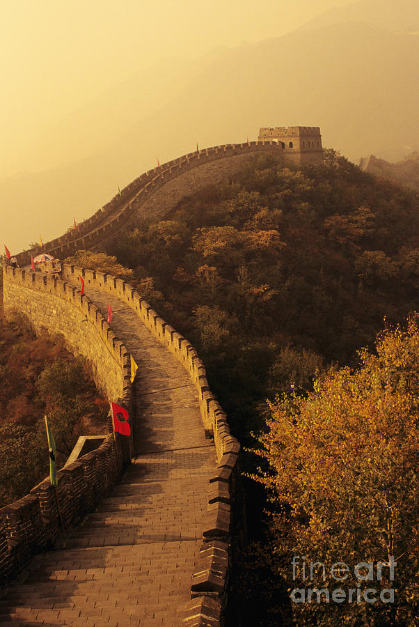 Great Wall in the Mist Photograph by Gloria & Richard Maschmeyer - Printscapes