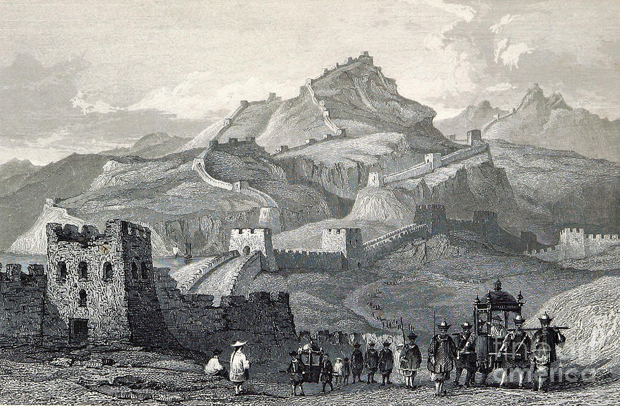 Great Wall Of China, 19th Century Photograph by British Library