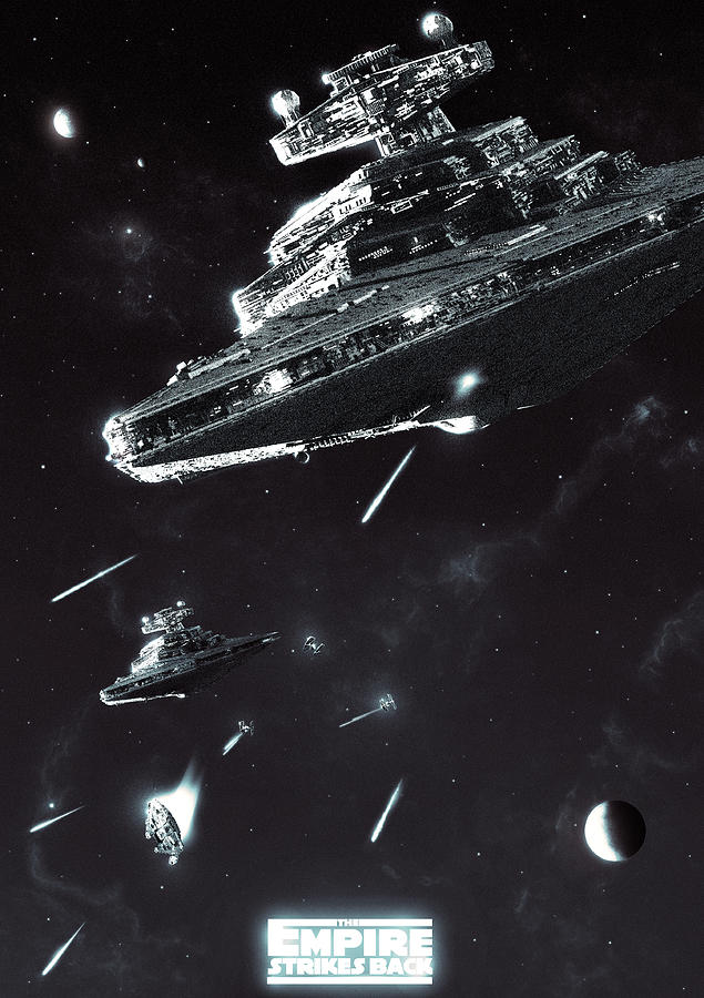 Star Destroyer Digital Art - Great, well I can still outmaneuver them by Colin Morella Star Destroyer Digital Art - Great, well I can still outmaneuver them by Colin Morella