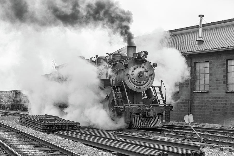 Great Western 90 Boiler Blow Down Photograph by Jeff Abrahamson