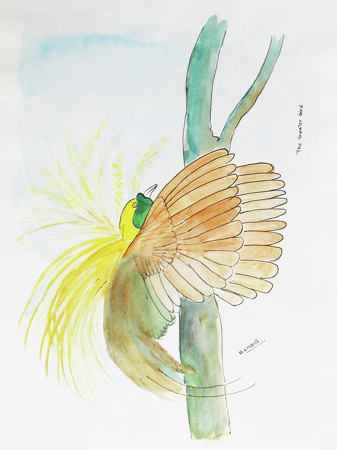 Greater Bird Of Paradise Painting