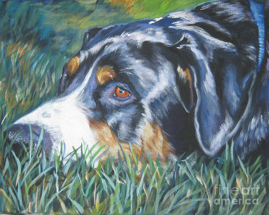 Greater Swiss Mountain Dog Painting by Lee Ann Shepard