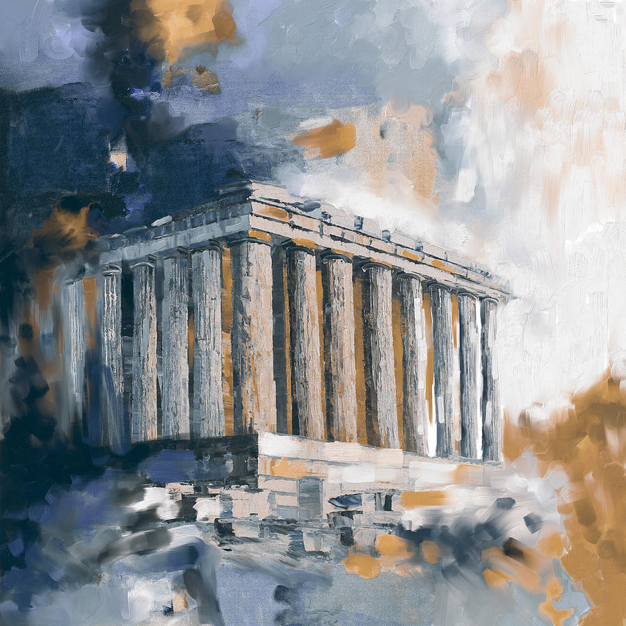 Greece Acropolis 169 3  Painting by Mawra Tahreem