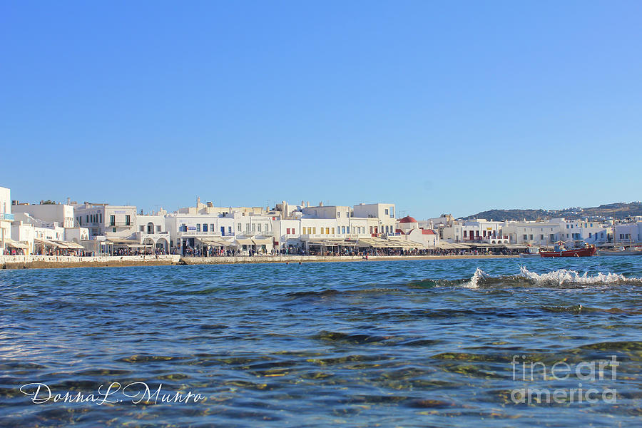 Greece Island Town Photograph by Donna L Munro