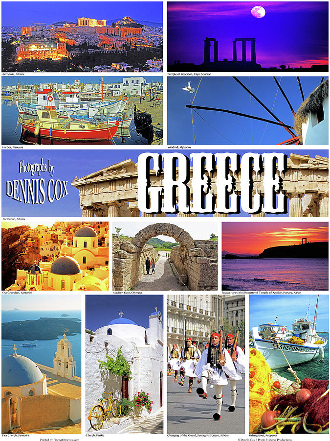 Greece Poster Photograph by Dennis Cox Photo Explorer