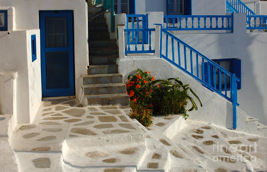 Greek Architecture Mykonos Photograph by Bob Christopher