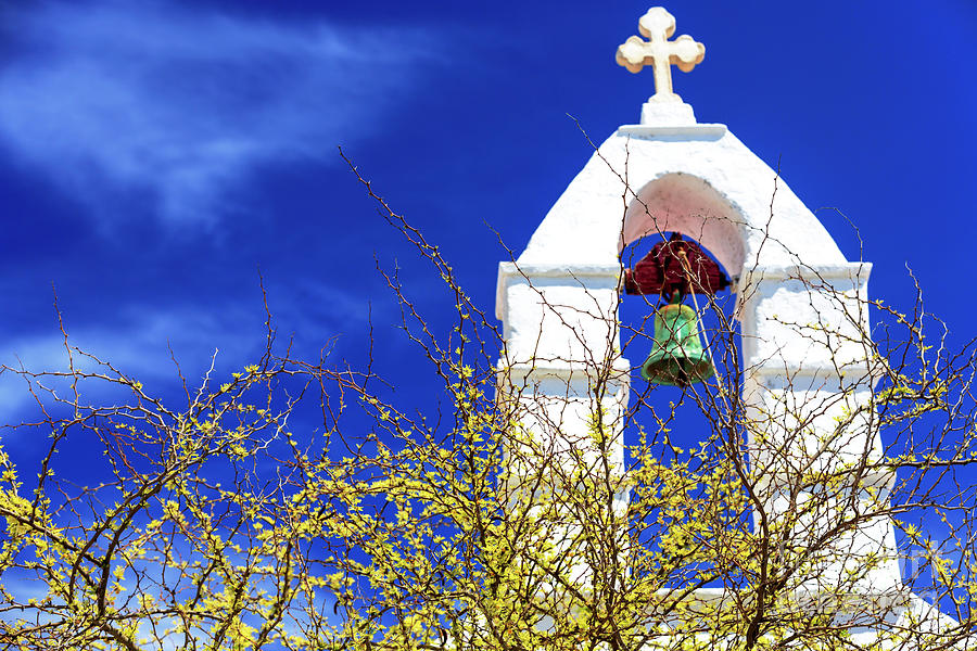 Greek Church Bell in Mykonos Photograph by John Rizzuto