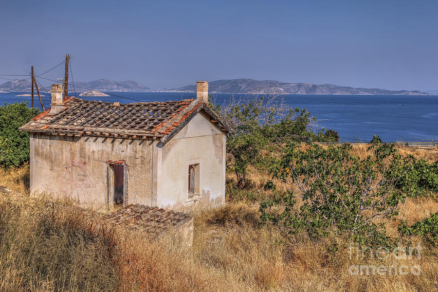 Cottage Photograph - Greek Coast by Rick Mann