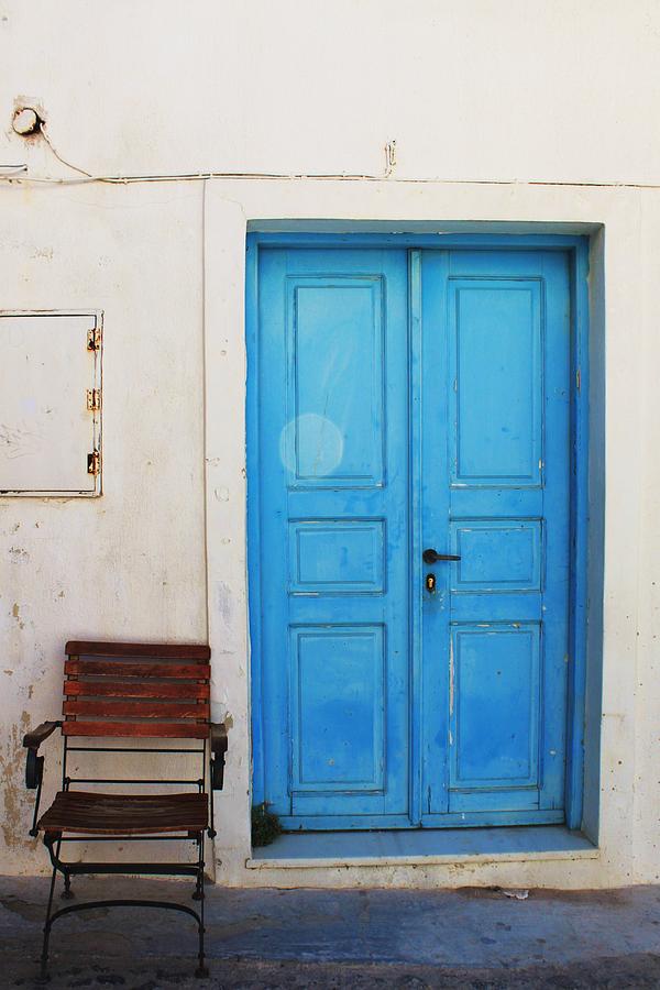 Greek Door 1 Photograph by Kim Doyoung - Fine Art America