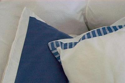 Blue Photograph - Greek Pillows by Catherine Kelly