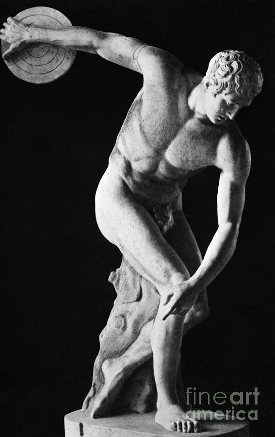 Greek Sculpture Of Discus Thrower Photograph by H. Armstrong Roberts/ClassicStock