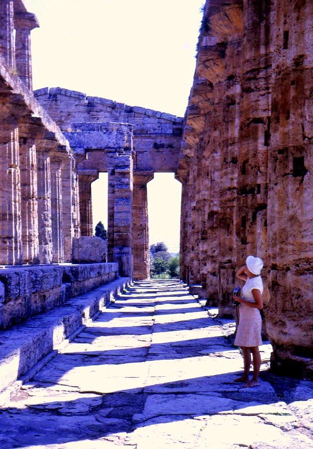 Greek Temple Paestum Italy Photograph by Nigel Radcliffe