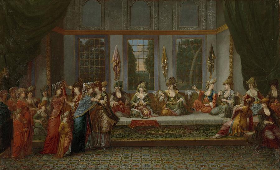 Greek Wedding, Jean Baptiste Vanmour, c. 1720 - c. 1737 Painting by Celestial Images