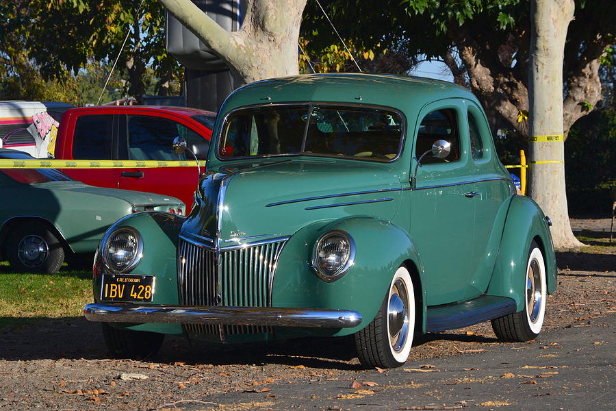 Green 1939 Deluxe Ford Coupe Photograph by Dean Ferreira