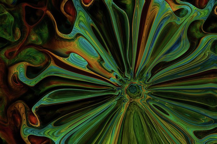 Green abstract Digital Art by Lilia S