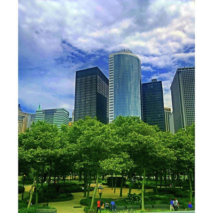 Summer Photograph - #green And Skyscrapers #outdoors by Emmanuel Varnas