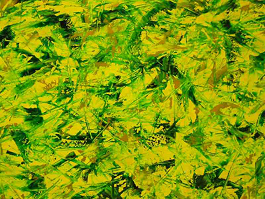 Green and Yellow Painting by Guillermo Mason | Fine Art America