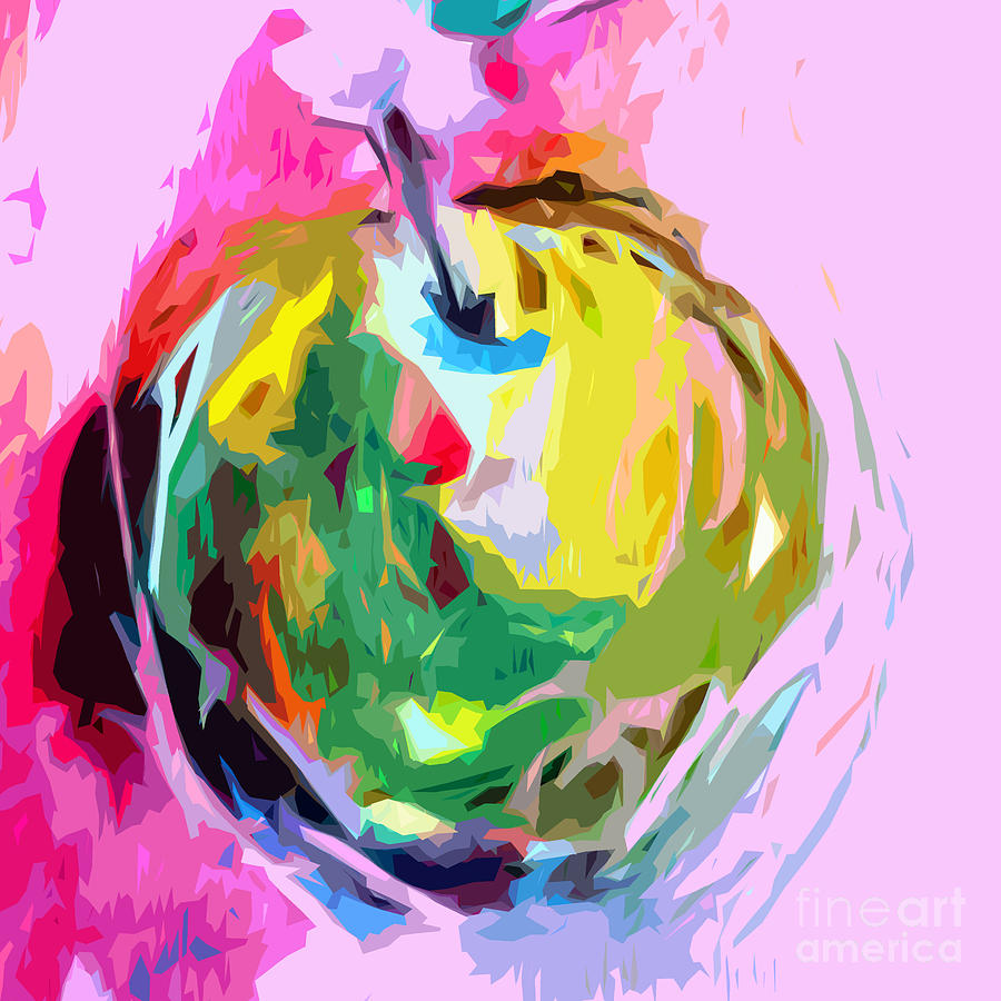 Green Apple I Painting by Tracy-Ann Marrison